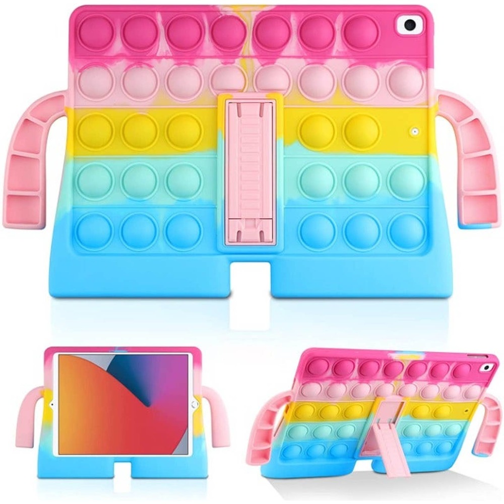 iPad Air 4th Generation 2020 Case, Kickstand Design with Slim Bubble Fidget